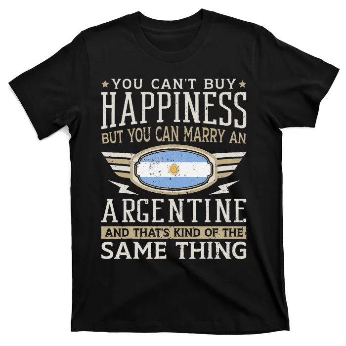 Vintage Argentina Argentinian Flag Pride soccer player T-Shirt