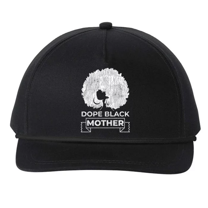 Vintage African Afro Dope Black Queen Mom Mother's Day Gift Funny Gift Snapback Five-Panel Rope Hat