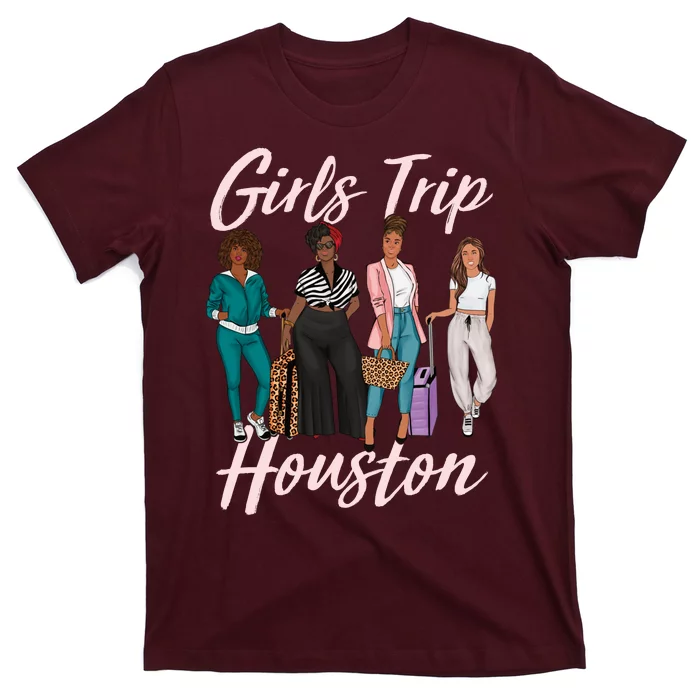 Vacationing African American Black Women Trip Houston T-Shirt