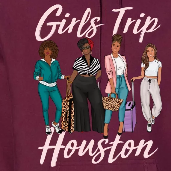 Vacationing African American Black Women Trip Houston Premium Hoodie