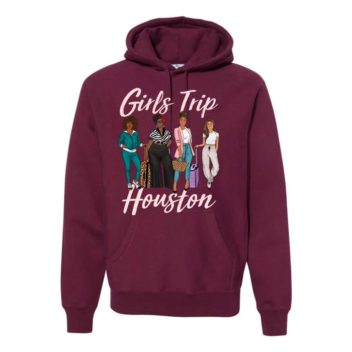 Vacationing African American Black Women Trip Houston Premium Hoodie