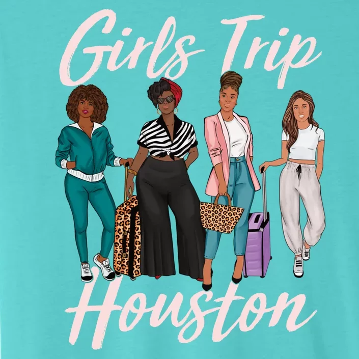 Vacationing African American Black Women Trip Houston ChromaSoft Performance T-Shirt