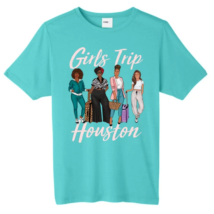 Vacationing African American Black Women Trip Houston ChromaSoft Performance T-Shirt