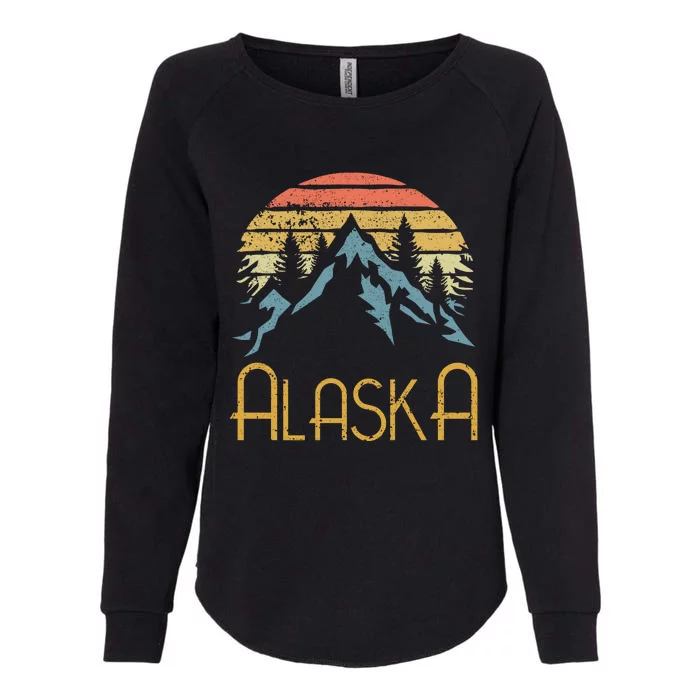 Vintage Ak Alaska Mountains Outdoor Adventure Funny Gift Womens California Wash Sweatshirt