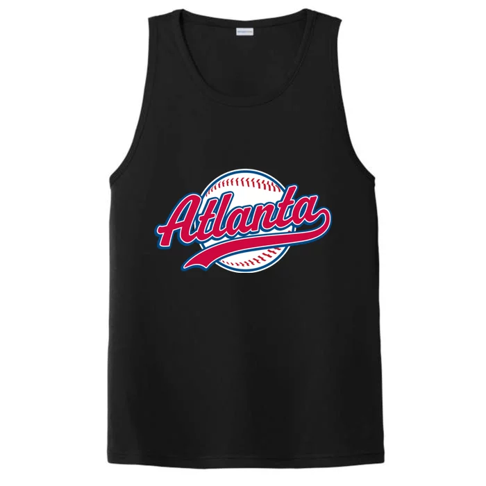 Vintage Atlanta Baseball Team Braves Performance Tank