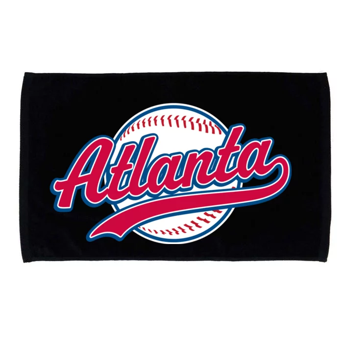 Vintage Atlanta Baseball Team Braves Microfiber Hand Towel