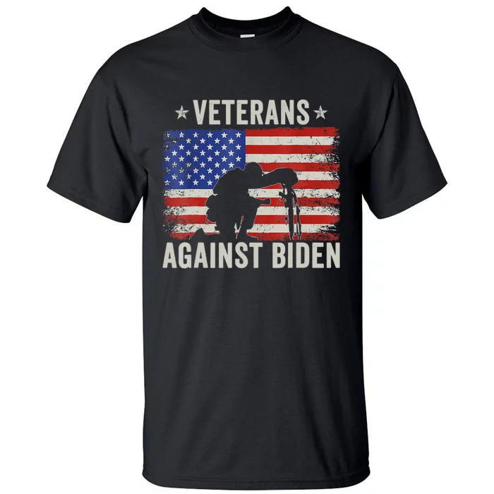 Veterans Against Biden Say Their Names Joe Anti Biden Tall T-Shirt