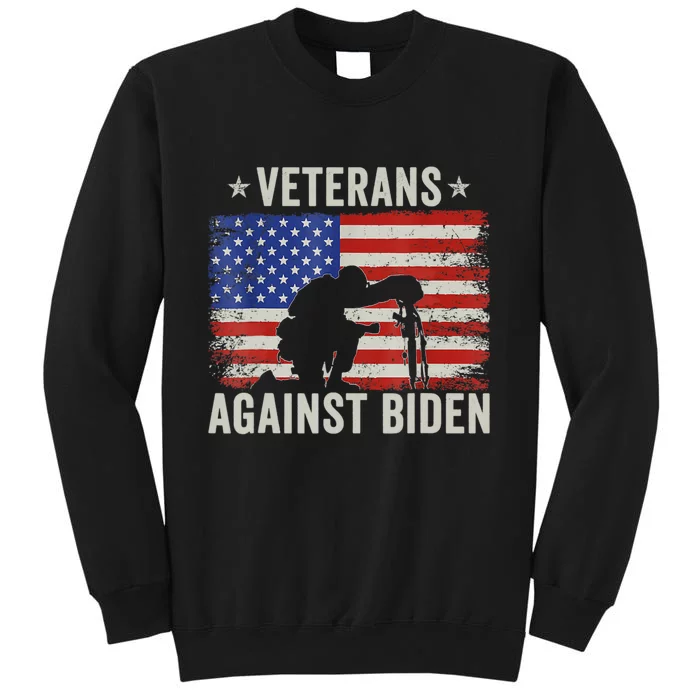 Veterans Against Biden Say Their Names Joe Anti Biden Tall Sweatshirt