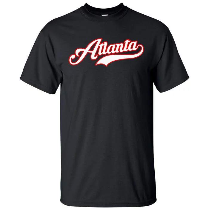 Vintage Atlanta Baseball Atl G.A.M.E.D.A.Y Tall T-Shirt