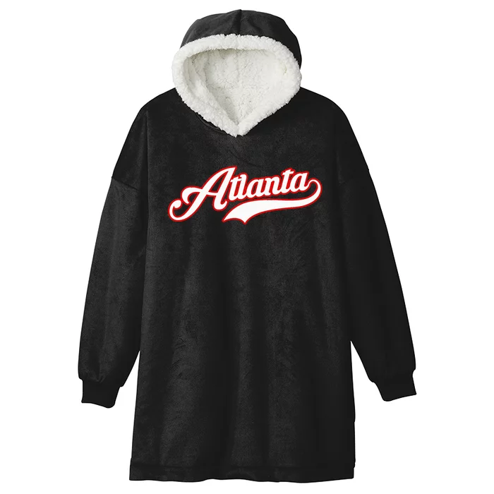 Vintage Atlanta Baseball Atl G.A.M.E.D.A.Y Hooded Wearable Blanket