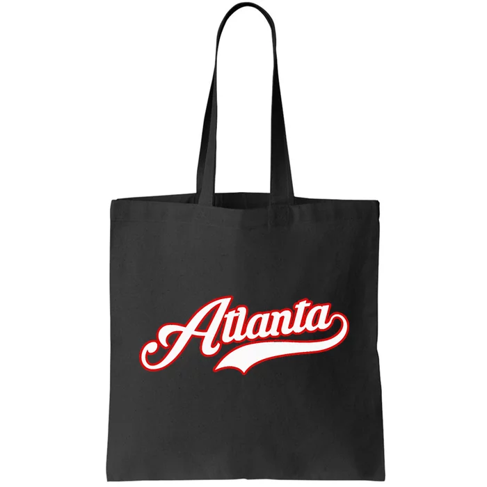 Vintage Atlanta Baseball Atl G.A.M.E.D.A.Y Tote Bag