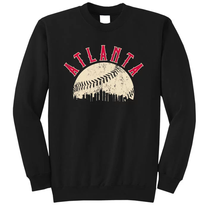 Vintage Atlanta Baseball Skyline Sweatshirt