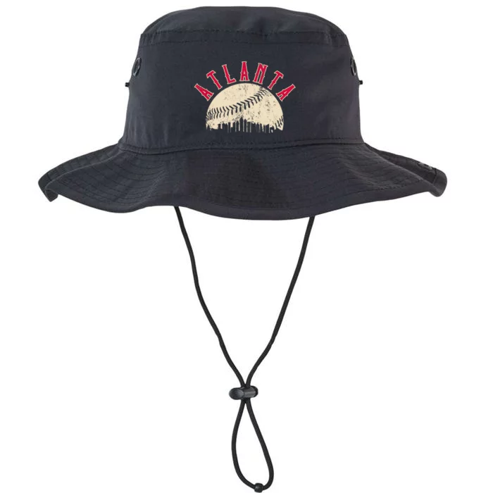 Vintage Atlanta Baseball Skyline Legacy Cool Fit Booney Bucket Hat