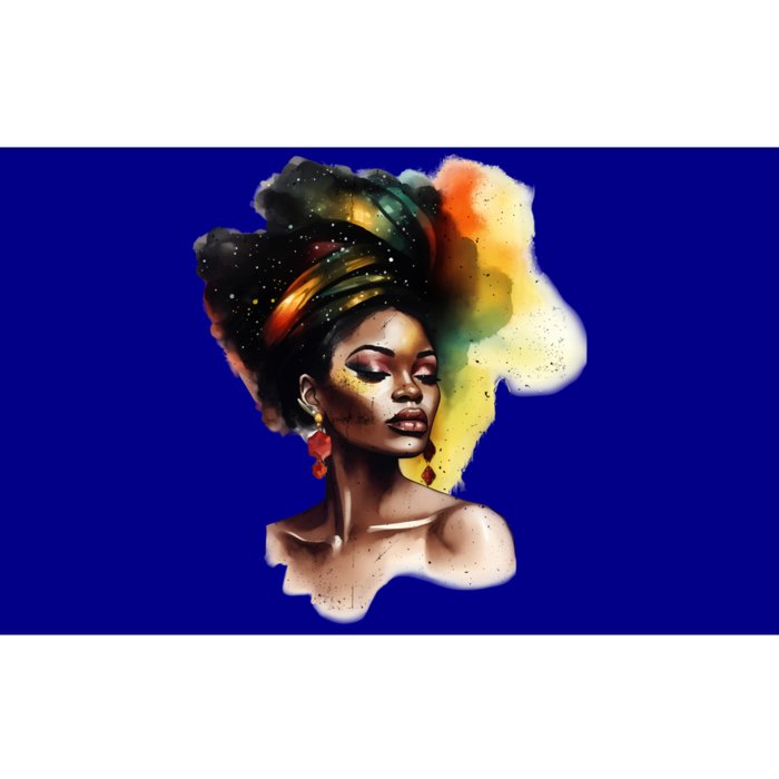 Vibrant Afro Beauty Junenth Black Freedom Black History Gift Bumper Sticker