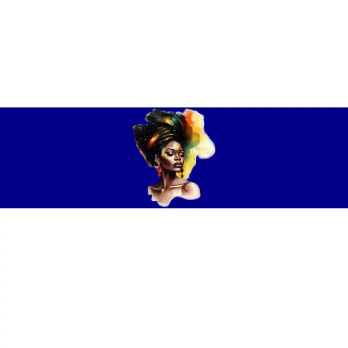 Vibrant Afro Beauty Junenth Black Freedom Black History Gift Bumper Sticker