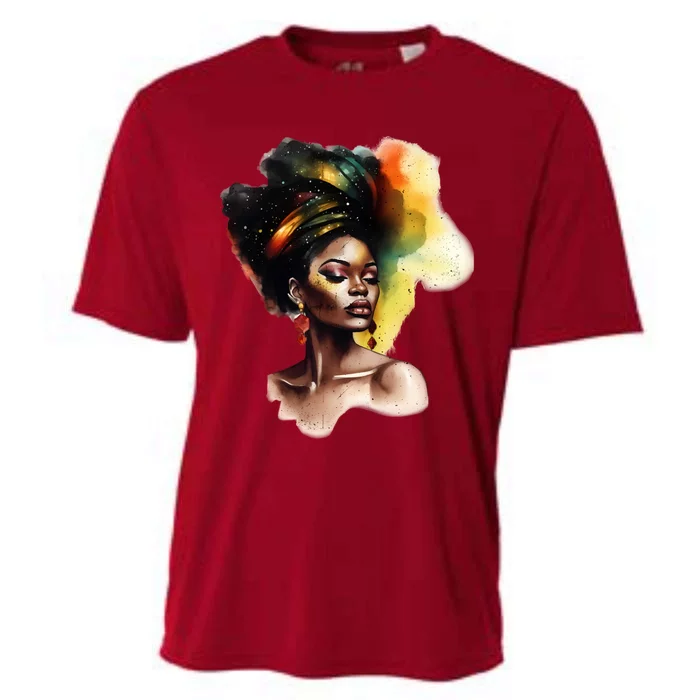 Vibrant Afro Beauty Junenth Black Freedom Black History Gift Cooling Performance Crew T-Shirt