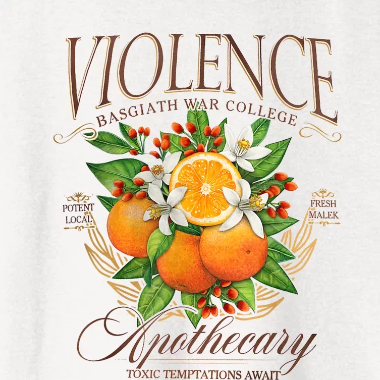 Violet Apothecary Basgiath War College Fourth Wing Bookish Women's Crop Top Tee