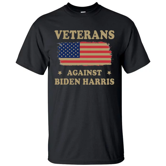 Veterans Against Biden Harris Tall T-Shirt