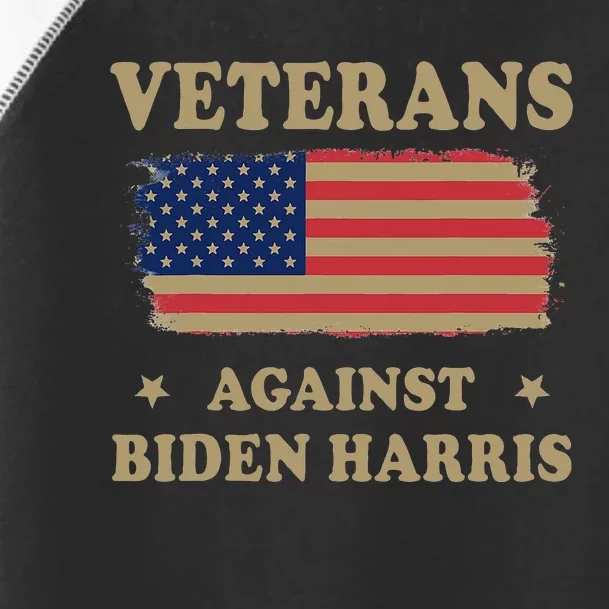 Veterans Against Biden Harris Toddler Fine Jersey T-Shirt