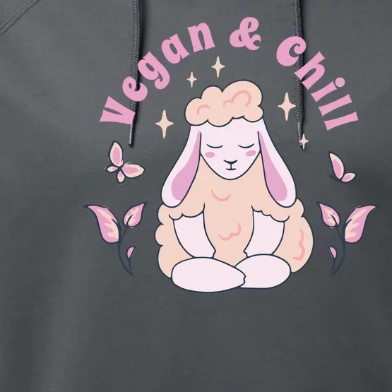 Vegan And Chill Sheep Performance Fleece Hoodie