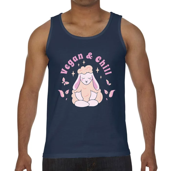 Vegan And Chill Sheep Comfort Colors® Tank Top