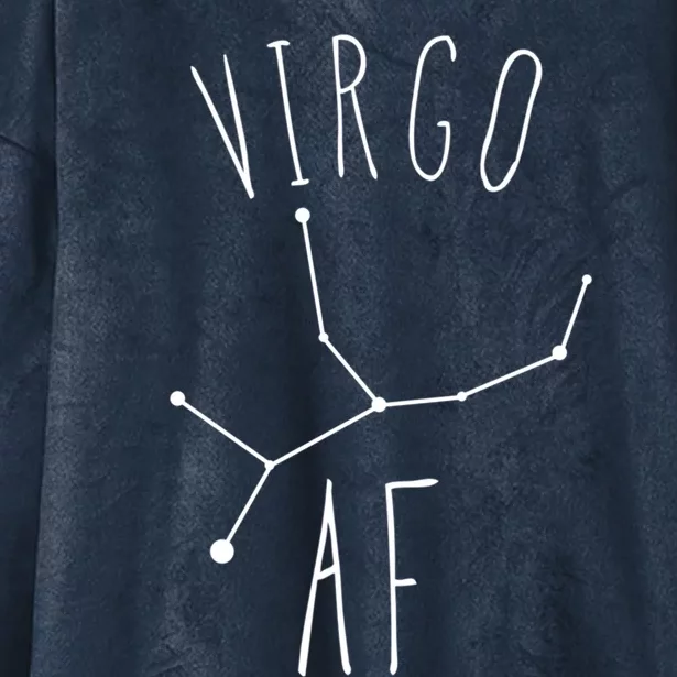 Virgo Af Constellation / Funny Virgo Astrology Quote Gift Hooded Wearable Blanket