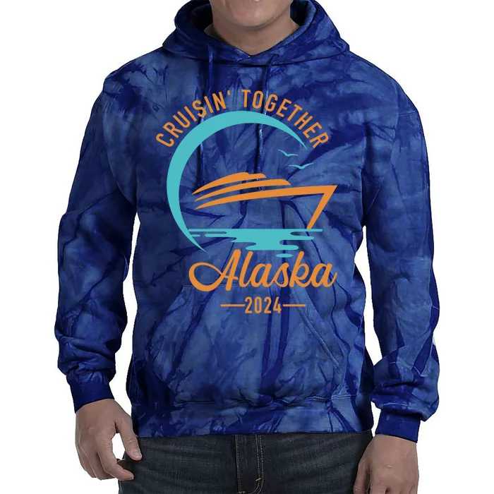 Vacation Alaska Cruise 2024 Gift Tie Dye Hoodie