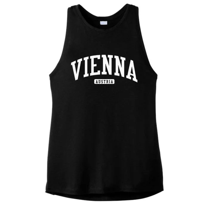 Vienna Austria College Ladies Tri-Blend Wicking Tank