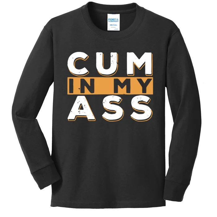 Violets Ani Cum In My Ass Kids Long Sleeve Shirt