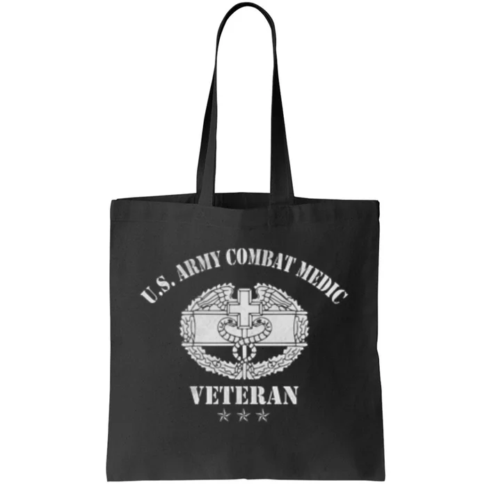 Vintage Army Combat Medic Veteran Gift for US Army Veteran Tote Bag