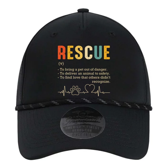 Vintage Adoption Cat Rescue Women Men Cat Mom Cat Dad Performance The Dyno Cap