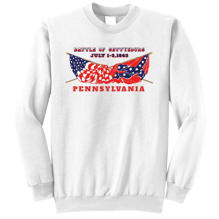 Vintage American Civil War Battle Of Gettysburg Pennsylvania Sweatshirt