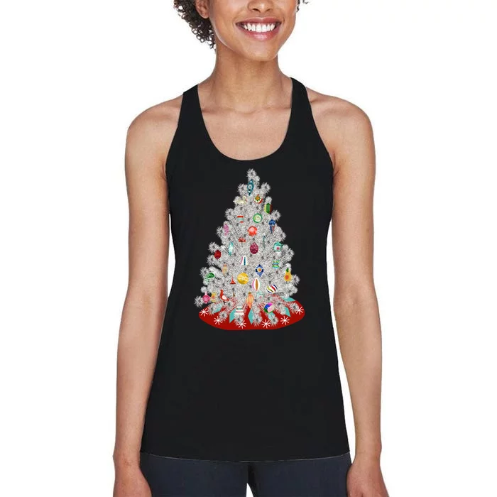 Vintage Aluminum Christmas Tree Women's Racerback Tank