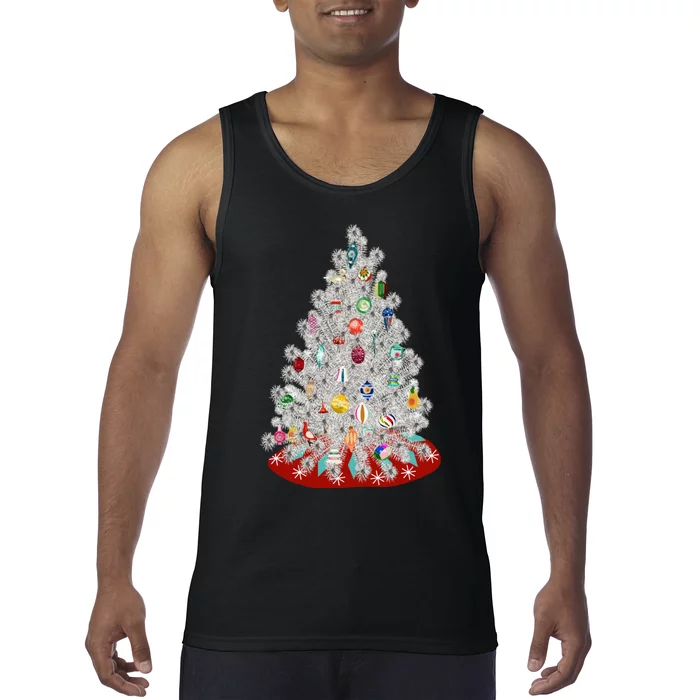 Vintage Aluminum Christmas Tree Tank Top