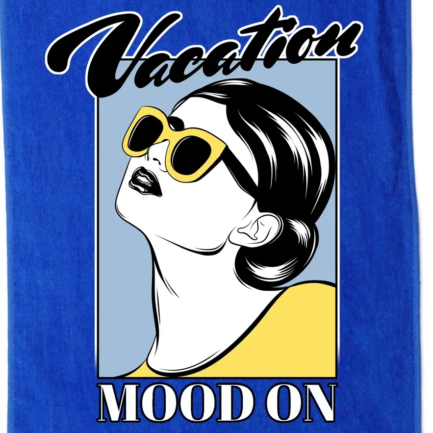 Vacation Mood On Platinum Collection Golf Towel