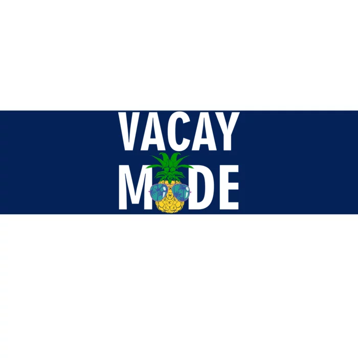 Vacay Mode Cool Pineapple Shades Bumper Sticker