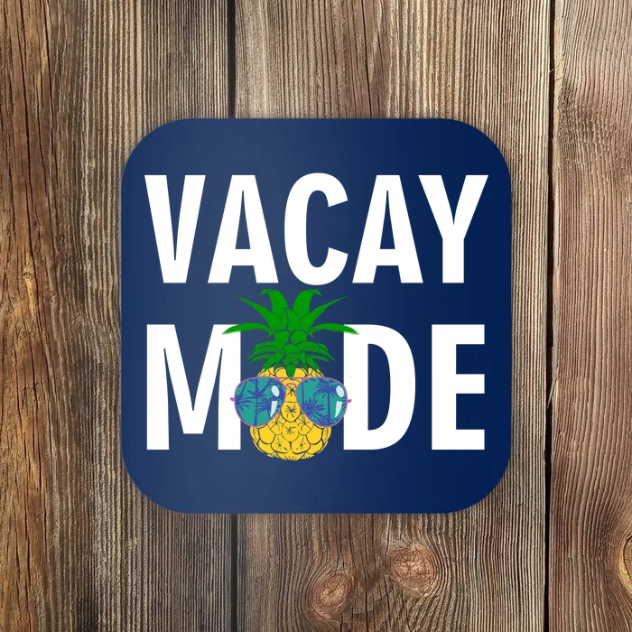 Vacay Mode Cool Pineapple Shades Coaster