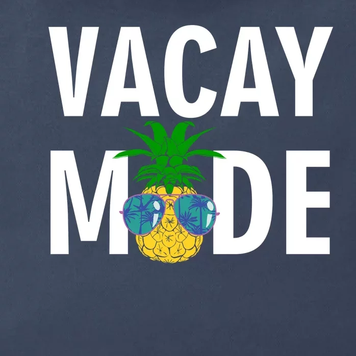 Vacay Mode Cool Pineapple Shades Zip Tote Bag