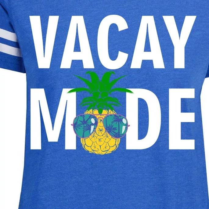 Vacay Mode Cool Pineapple Shades Enza Ladies Jersey Football T-Shirt