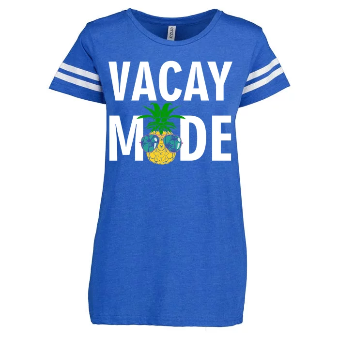 Vacay Mode Cool Pineapple Shades Enza Ladies Jersey Football T-Shirt