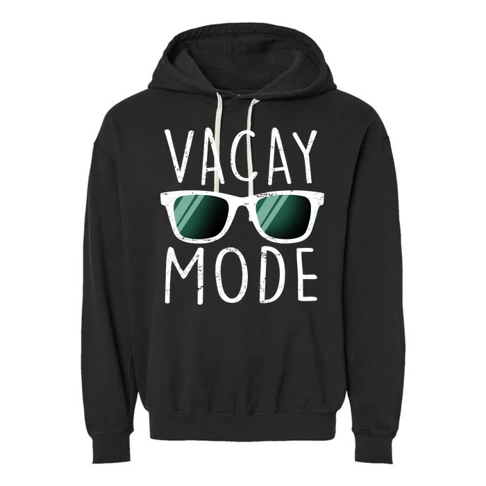 Vacay Mode Cool Shades Garment-Dyed Fleece Hoodie