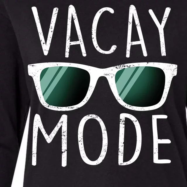 Vacay Mode Cool Shades Womens Cotton Relaxed Long Sleeve T-Shirt