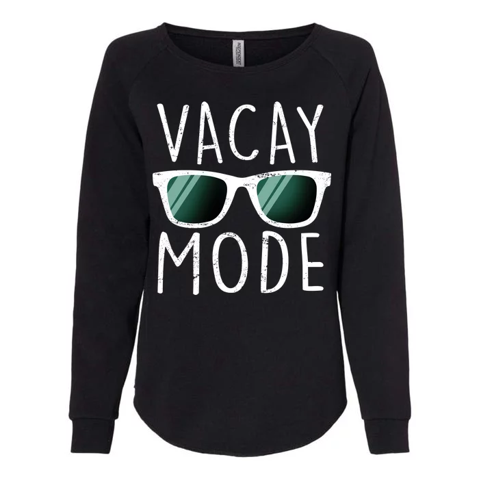 Vacay Mode Cool Shades Womens California Wash Sweatshirt