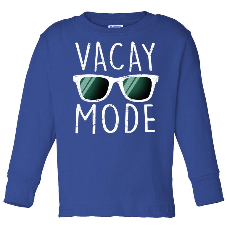Vacay Mode Cool Shades Toddler Long Sleeve Shirt