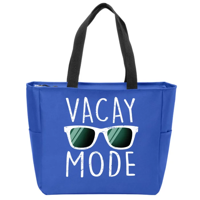 Vacay Mode Cool Shades Zip Tote Bag