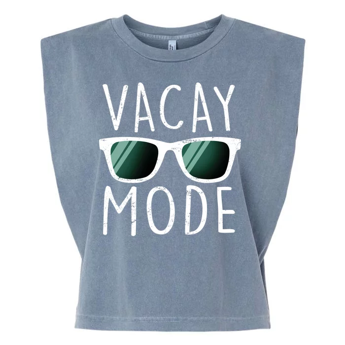 Vacay Mode Cool Shades Garment-Dyed Women's Muscle Tee