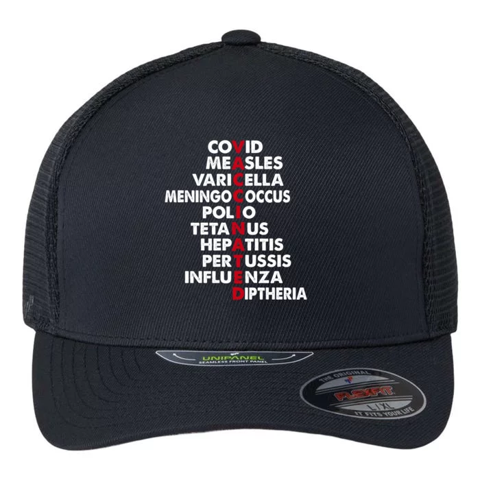 Vaccinated & Intoxicated Pinata Flexfit Unipanel Trucker Cap