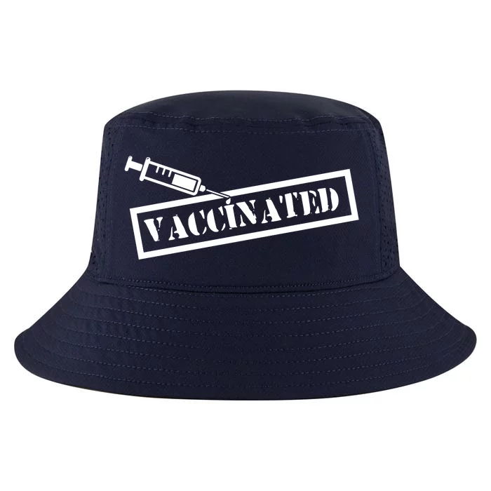 Vaccinated Label Cool Comfort Performance Bucket Hat