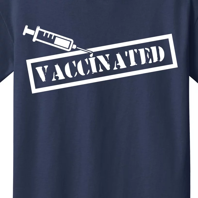 Vaccinated Label Kids T-Shirt