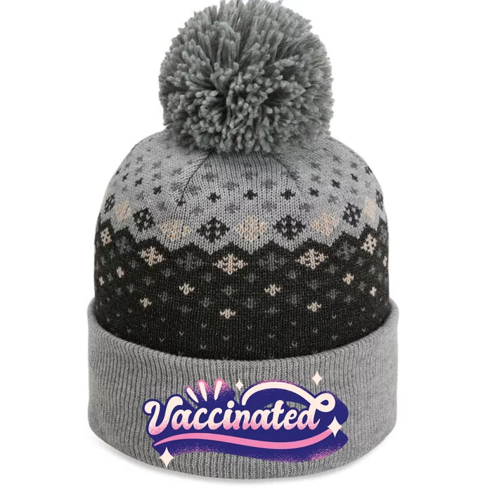 Vaccinated Sparkle The Baniff Cuffed Pom Beanie